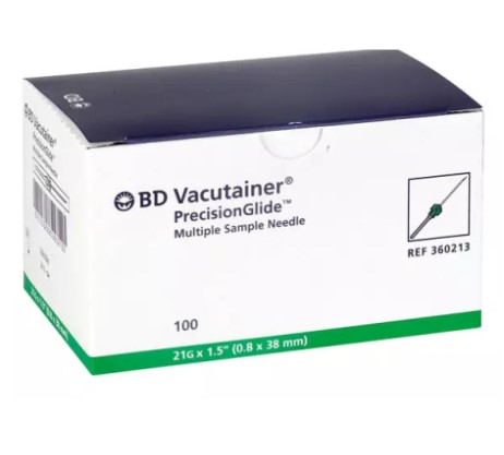 21G 0.8* 38 100 Stk. BD Vacutainer System Nadeln (360213)